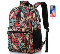 YAMTION Sac à dos pour ordinateur portable pour femmes, sac à dos avec port USB pour le travail universitaire et les