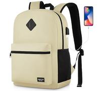 YAMTION Sac à dos pour ordinateur portable, sac à dos avec port USB pour le travail universitaire