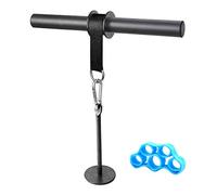 Yamyshine Rouleau de poignet pour entraînement, fitness, musculation des bras pour salle de sport et maison (noir)