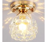Yan Nin Lustre, Entrée Balcon Créatif en Forme De Fleur Plafonnier en Verre Allée Couloir Plafonnier Maison Plafond Downlight Chambre Salon Salle À Manger Luminaires Décoratifs(Surface Mounted)