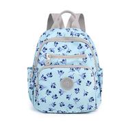 YANAIER Sac à dos pour femmes et filles - Mini sac à dos léger et décontracté - Petit sac à dos de voyage pour adolescentes, Petite fleur bleue, Floral, décontracté, tendance