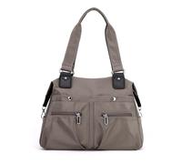 YANAIER Sac à main pour femme - Léger - Multipoches - Sac à bandoulière - Sac de shopping pour les voyages décontractés - École, marron
