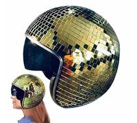 Yanayi Casques Cool, Chapeau Style Disco Ball Pailleté Avec Visière Escamotable, Costume de Fête pour Carnaval Événements et Fêtes de Fin d'Année