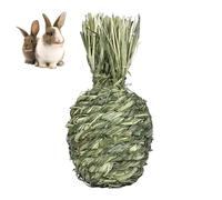 Yanayi Jouet pour lapin, boules d'herbe, à mâcher de lapin, jouet naturel à mâcher, nourriture pour soins dentaires pour lapin, convient pour cochons d'Inde, lapins, chinchilla, hamsters, ren