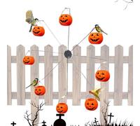 Yanayi Mangeoire à Oiseaux Roue de la Fortune à Godets - Bol de Nourriture pour Oiseaux,Mangeoire Halloween pour Hirondelles 8 Godets Perruches Moineaux Extérieur Jardin Terrasse Cour