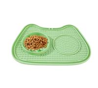 Yanayi Mangeoire Anti-Glouton pour Chats - Distributeur à Ventouse Anti-Étouffement à Lécher | Plat Puzzle pour Friandises À Manger Lentement - pour Yaourt, Boîtes, Friandises, Nourriture Humide Et