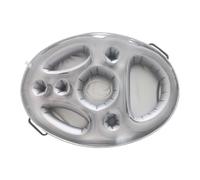 Yanayi Porte-gobelet Gonflable 2 en 1 pour De Piscine Et Plateau À Collation avec 8 Trous - Porte-Bouteille Gonflable Flottant Fête D'été, Grande Capacité - Support De Fête Flottant pour Piscine