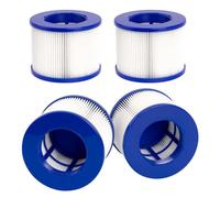 YanBan 4 pièces de Remplacement de Filtre de Type VI Compatible avec GYMAX Le Spa, pour la Plupart des spas, Filtre de Piscine Gonflable