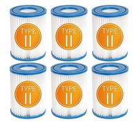 YanBan Cartouches filtrantes de Rechange compatibles avec Best-Way Type II 58094 Le Filtre de Piscine Gonflable, Compatible avec Lay-Z Spa Le Filtre de Bain à remous, 4,2", 5,4", Lot de 6