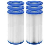 YanBan Filtres de Rechange de Type A/C compatibles avec Best-Way 58012 la Cartouche filtrante, Lot de 6 filtres de Pompe de Piscine pour Best-Way de Type Cartouches filtrantes