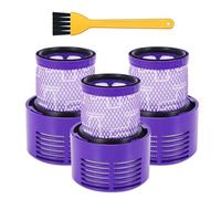 YanBan Lot de 3 filtres de rechange compatibles avec Dyson les aspirateurs V10 Cyclone Series Absolute Animal Motorhead Total Clean, SV12