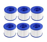 YanBan Lot de 6 filtres de Piscine de Rechange pour Tube à Chaud - 104 mm - en Pet et Tissu Non tissé - Compatible avec Clever Spa