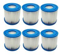 YanBan Lot de 6 Spa compatibles avec Intex Type D VII, Pompe à Cartouche de Rechange Compatible avec Best-Way Cartouche filtrante pour piscines de Type D Hot Spring Spa