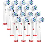 YanBan Tête de brosse à dents de rechange compatible avec Oral B la brosse à dents électrique, poils ultra-doux pour le soin des gencives sensibles, lot de 16