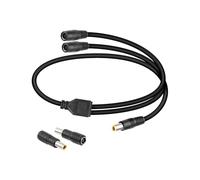 YANBORONSN Câble Adaptateur de Distributeur DC7909, Cordon d'alimentation Solaire DC 1 Mâle 2 Femelle pour Panneaux sSolaires et Alimentation Portable Avec 2 Convertisseurs DC7909 Mâle/Femelle