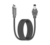YANBORONSN Câble d'alimentation 100W PD USB C vers Mini DC 5,5 mm x 2,1 mm, Câble de charge d'extension 18AWG Mini DC 5521 mâle vers Type C mâle 20V 5A pour terminaux satellites portables (2M)