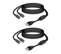 YANBORONSN Câble d'alimentation USB A vers DC 3.5×1.35,1 entrée/2 sorties, câble de charge USB A double vers DC 3.5mm×1.35mm pour lecteur DVD, ordinateur portable, tablette, ventilateur (2 pièces, 1M)