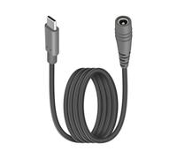 YANBORONSN Cordon d'alimentation 100W PD USB C vers Mini DC 5,5 mm x 2,1 mm jusqu'à 100W, Câble de charge d'extension 18AWG Mini DC 5521 femelle vers Type C mâle 20V 5A (2M)
