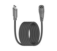 YANBORONSN Cordon d'alimentation 100W PD USB C vers Mini DC 5,5 mm x 2,1 mm jusqu'à 100W, Câble de charge d'extension 18AWG Mini DC 5521 femelle vers Type C mâle 20V 5A (3M)