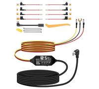 YANBORONSN Kit de câblage pour caméra de Tableau de Bord avec fusibles de Tailles Multiples, 12V-24V vers 5V/3A USB-C, kit de câblage pour caméra de Voiture avec Affichage(3,5M/11,4FT)