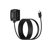 YANBORONSN OBD Stromkabel für Dash Camera, OBD2 zu Typ C Adapter Hardwire Ladekabel mit Schalter Taste 24 Stunden Überwachung und Acc 2 Modus 12-24 V zu 5V / 3A (3,5/11,5FT) (USB Micro)