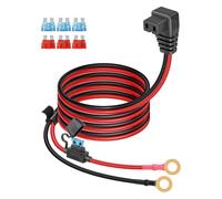 YANBORONSN Réfrigérateur de voiture 14awg au cordon d'alimentation du terminal à joint torique de 8 mm, cordon d'alimentation du réfrigérateur de voiture 12v au terminal à joint torique(1,5M)
