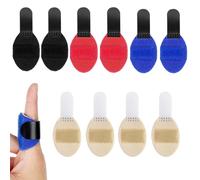 YanBous 10 Attelles de Doigts Réutilisables - Orthèse pour Doigt à Ressort avec Support en Aluminium Amovible, Convient aux Doigts Index, Majeur, Annulaire & Petit, pour l'Arthrite & Post-Opération