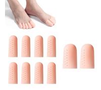 YanBous 10 Pièces Protection pour Gros Orteil en Gel, Capuchons en Silicone Respirant, Soulagement des Douleurs causées par les Ampoules et les Cors (2 Grands + 8 Petits)