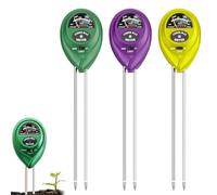 YanBous 3 Pièces Testeur de Sol 3-en-1, Mesure d'Humidité, de Lumière & de pH - Aucune Batterie Nécessaire - Idéal pour Terre de Plantes & Jardin Potager - Mètre d'Humidité du Sol & Testeur de pH