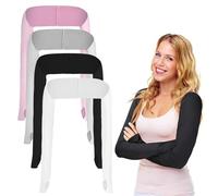 YanBous 4 pièces Manches de Protection Solaire,Écharpe avec Protection UV, Manches pour Bras,Protège-Bras,Couverture de Bras contre le Soleil,pour le Cyclisme,la Conduite,la Randonnée.(4 Couleurs)