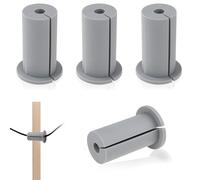 YanBous Ensemble de 4 pièces pour câbles - Passe-câble mural, couvercles de passe-câble et passe-câbles pour trous de mur de 1 pouce en gris pour une protection efficace des câbles.