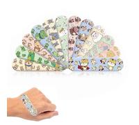 YanBous Set de 120 Pansements Colorés pour - 20 Adorables Motifs - Étanches, Sans Latex & Hypoallergéniques Flexibles Bandages Respirants Imperméables pour Proection d’Égratignures et Coupures