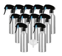 YANCAER 24 Piezas 200ml Botella de Aluminio con Sprayer en Negro Niebla Botellas Fina Botella de Spray Vacías, para Alcohol Perfume Artículos de Agua Cosmético Viaje