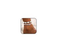 YANCHUN Bracelet de cheville en coquillages pour femmes Bracelet de cheville étoile de mer pour femmes Robes de plage d'été imperméables pour femmes Vacances 2025, Métal, No Gemstone