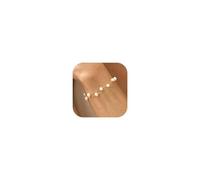 YANCHUN Bracelet de perles pour femme - Blanc - Style baroque - Bijou de mariage - Cadeau, Métal, No Gemstone