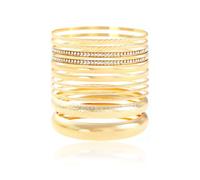 YANCHUN Bracelets en or pour femmes non camouflage gros bracelet en or accessoires pour femmes bijoux tendance cadeaux, Alliage, No Gemstone