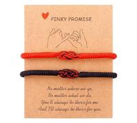 YANCHUN Ensemble de bracelets d'amitié réglables faits à la main pour homme et femme, Métal, No Gemstone