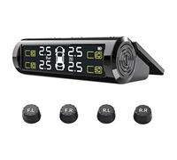 YancioGZ Système de Surveillance de capteur de Pression des pneus avec écran LCD TPMS Moniteur de Pression de détecteur Universel en Temps réel de Voiture avec Valve Externe