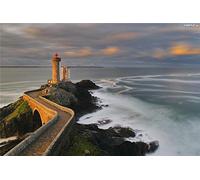 YANCONG Puzzle Adulte 1500 Pièces, Puzzle 3D, Phare De Bretagne, France
