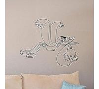 YANDAOFANG Dumbo Vinyle Autocollant Mural pour Chambre d'enfants Salon décoration Murale Amovible Vinyle Autocollant Mural 42X52 cm