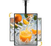 YANDDEA Caisson Lumineux LED pour Menu, Panneau Lumineux LED pour Restaurant, café, Salon, Panneau de Menu 3D rétroéclairé à LED pour Restaurant, café, Magasin, Panneau d'affichage Mural 40×60cm