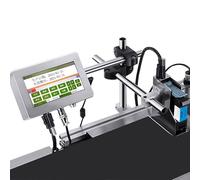 YANDDEA Machine de Codage à Jet d'encre Automatique 12,7 mm/25,4 mm pour Ligne de Production, imprimante à Jet d'encre Thermique Intelligente pour données Variables/Date/Logo/Code-Barres/Image,25.4mm