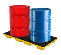 YANDDEA Plateforme de Confinement des déversements industriels, Palette modulaire de Confinement des déversements, bac de rétention en Plastique, étanche, antidérapant, empilable 49 * 35 * 9cm