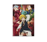 YANDING Poster sur toile The Seven Deadly Sins Meliodas And Ban King - Art mural - Décoration murale moderne pour chambre de famille - 50 x 75 cm
