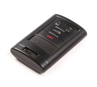 YANER Coque de e voiture intelligente avec porte-clés en cuir compatible avec Chevrolet Corvette C6 C7, coque de protection de e voiture, coque de n plastique ABS