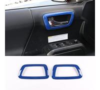 YANER Lot de 2 garnitures de poignée de porte intérieure de voiture en ABS pour Toyota Tacoma 2016-2022 - Accessoires modifiés d'intérieur (bleu)