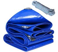YANFEILI Bâche de Protection en,1.5x3m 520g/m² Impermeable PVC Bâche Imperméable,Indéchirable et Multi-Usage avec Œillets en Métal pour Remorque,Camionnette,Bateau,Jardin,Bois,Foin Bleu
