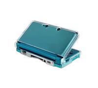 Yanfider Coque rigide transparente compatible avec Nintendo 3DS, coque de protection 3DS transparente