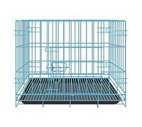 YANFJHV Cage pour chien de grande taille - Cage pliante en fil métallique mental - Pour l'extérieur et l'intérieur - Avec double couvercle - Pethouses d'extérieur (B, taille unique)