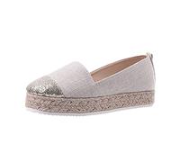 YANFJHV Chaussures à plateforme élégantes pour femme - Chaussures plates - Chaussures de loisirs - Espadrilles - Chaussures de marche pour femme - Légères et respirantes - Chaussures d'intérieur -